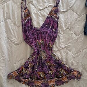 Free people mini v neck dress